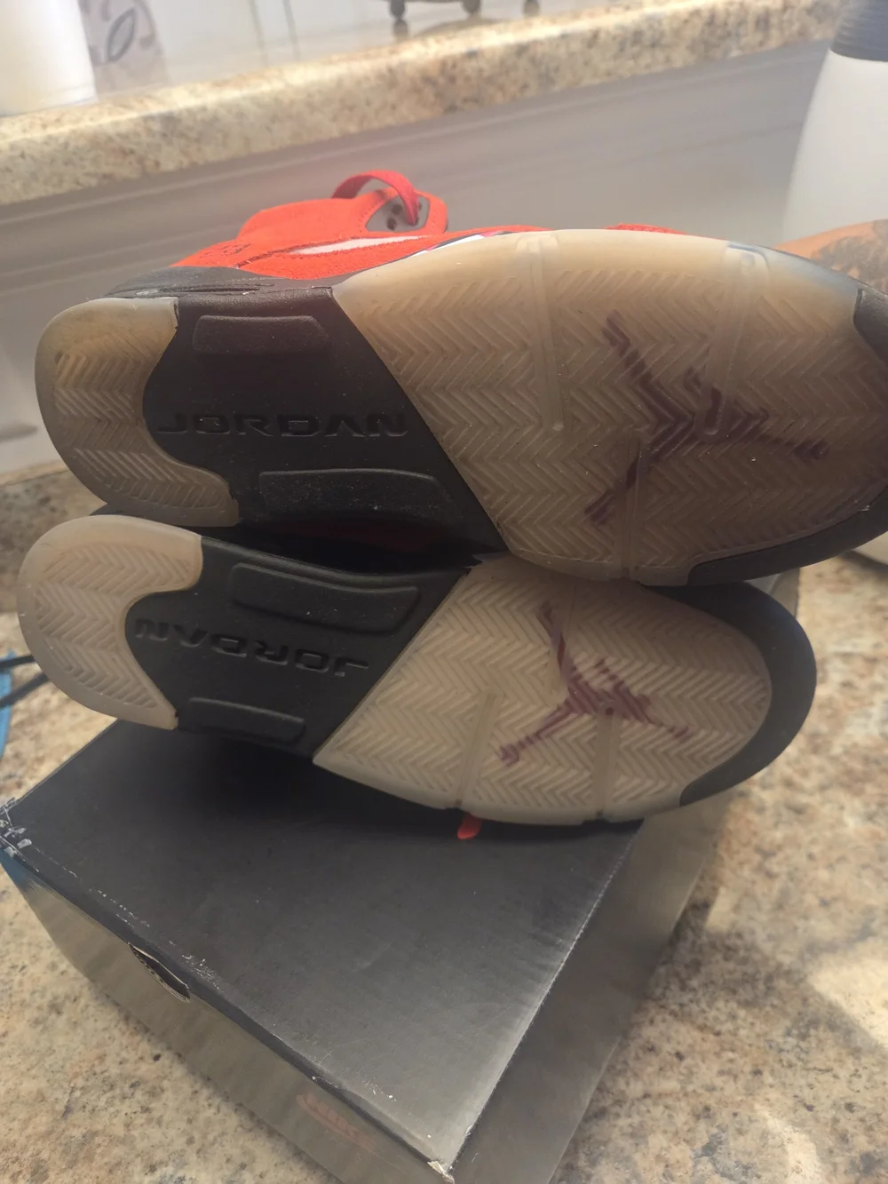 Air Jordan 5 Retro Red Suede Sneakers